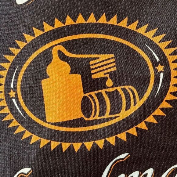 Tito’s Handmade Vodka bandanna black & orange 22” square - Picture 8 of 8